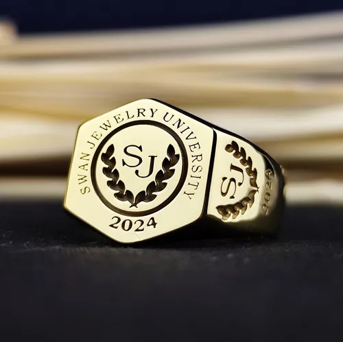 Personalized Graduation Signet Ring