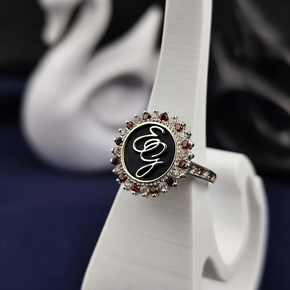 Custom Platinum Plated Signet Ring
