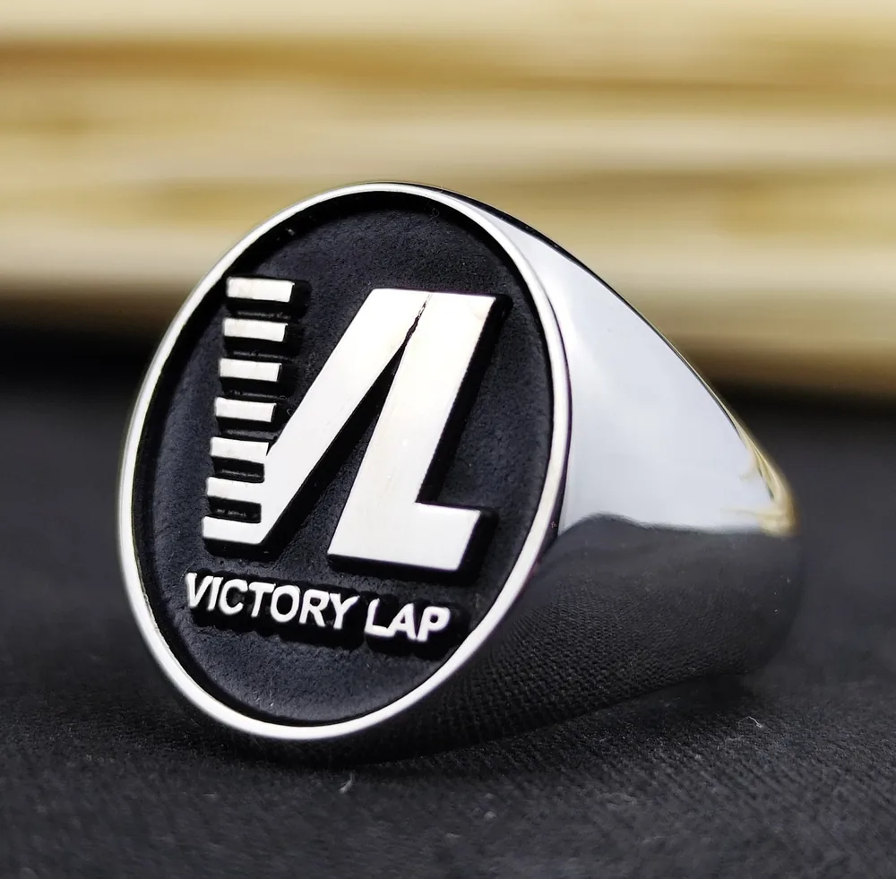Custom Silver Signet Ring, Personalized Monogram
