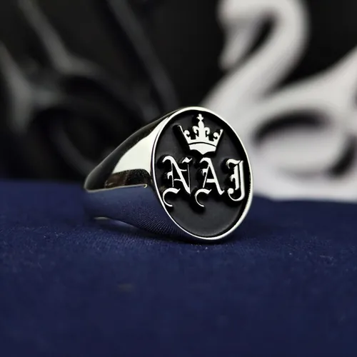 Custom Monogram Signet Ring, Silver or Vermeil