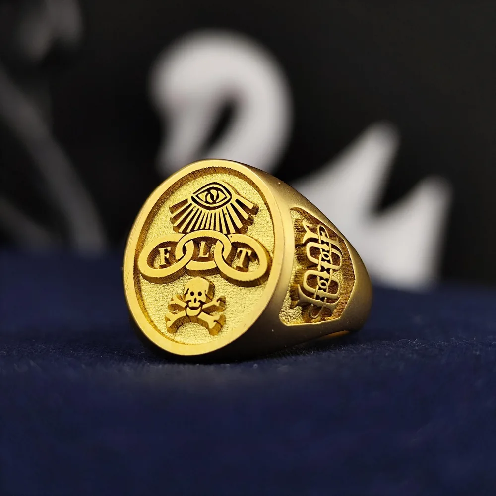 Odd Fellows Signet Ring, Freemason Fraternal Order Jewelry, Vintage Mens Masonic Ring, Lodge Gift