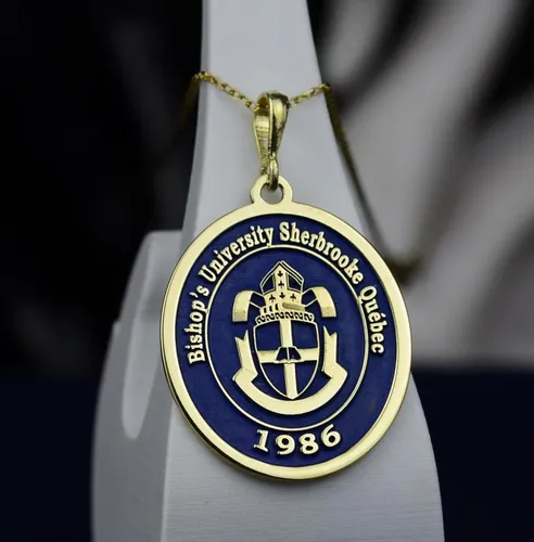 Custom College Pendant Necklace - Personalized Graduation Gift