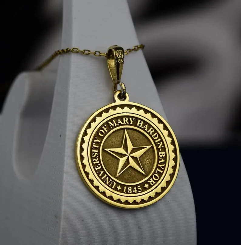 Elegant University Pendant Necklace - Custom Graduation Jewelry