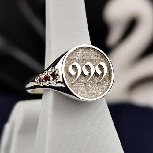 Angel Number Sterling Silver Ring: Custom Numerology Jewelry