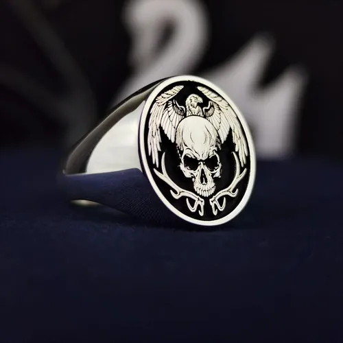 Rose Handmade Rustic Sterling Silver Ring