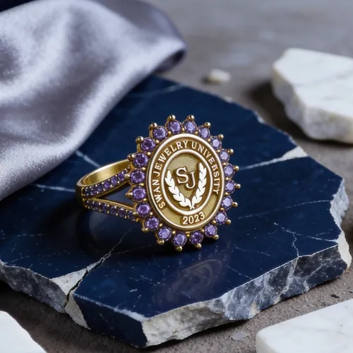Women’s University Ring with Stone